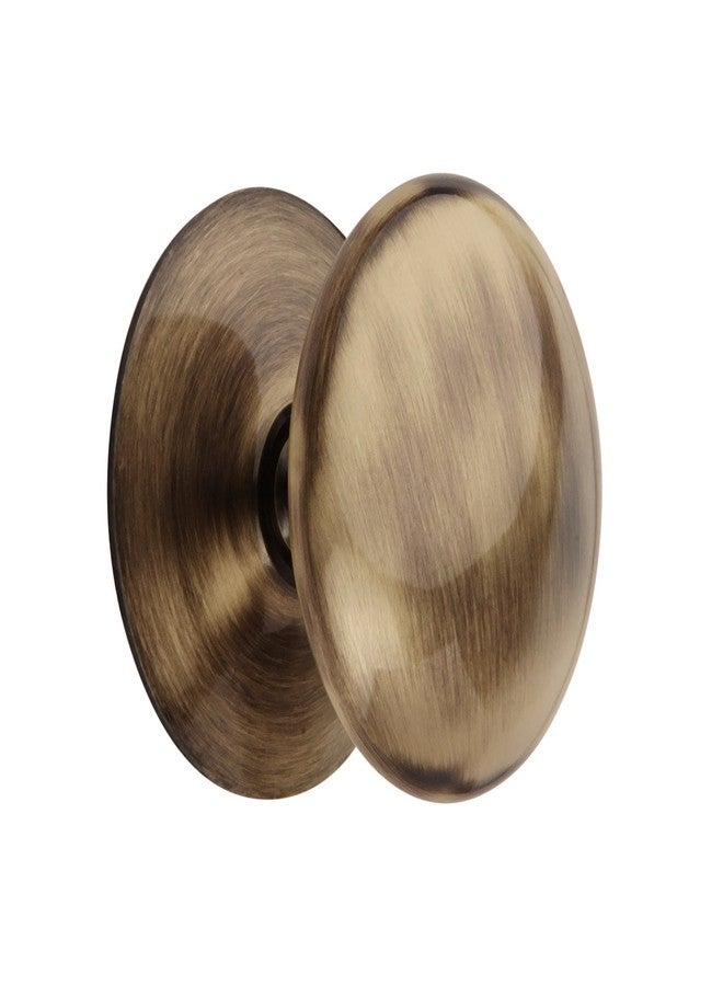 HOBKNOBS Victorian Antique Brass (50 mm Dia) Cabinet Drawers/Wardrobe/Kitchen Door Pull Handle Knobs - Brownish Gold (2).. - Image 2